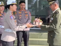 HUT TNI ke-80, Polres Bitung Keliling Sampaikan Ucapan Selamat ke Seluruh Satuan TNI di Wilayahnya