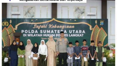 Safari Kebangsaan, Polda sumut di Wilayah Hukum Polres Langkat Ajak Masyarakat Perkuat Sinergi Jaga Kamtibmas