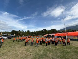 Antisipasi Erupsi, Rutan Bener Meriah Latih Petugas dan Warga Binaan Lewat Simulasi Gunung Burni Telong