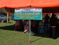 Satgas TMMD ke-126 Kodim 0106 Gelar Pengobatan Gratis di Kecamatan Linge