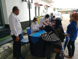 Pemeriksaan kesehatan gratis keluarga WBP lapas pamekasan 