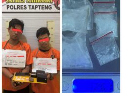 Dua Pengedar Narkoba Ditangkap di Tapteng dan Sibolga, Sabu Bruto 12,61 Gram Disita