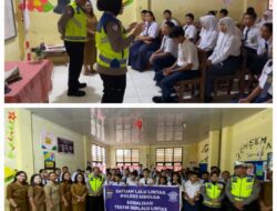 Sat Lantas Polres Sibolga Gelar Police Goes To School Di SMPN 2 Sibolga Dalam Rangka Operasi Zebra Toba 2025
