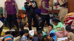 Polri Hadirkan Keceriaan Anak-Anak Korban Bencana Lewat Trauma Healing di Taput