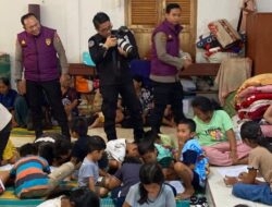 Polri Hadirkan Keceriaan Anak-Anak Korban Bencana Lewat Trauma Healing di Taput
