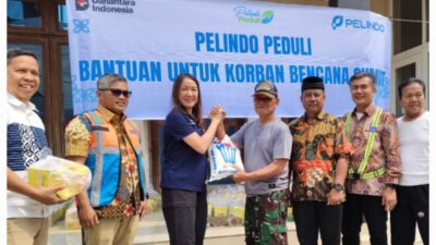 Direktur SDM dan Umum PT PELINDO Salurkan Bantuan Langsung untuk Warga terdampak Banjir