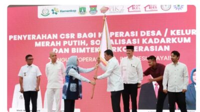 Penyerahan CSR bagi Koprasi Desa/Kelurahan Merah Putih