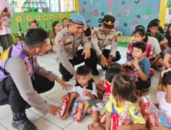 Tim Trauma Healing Polres Sibolga, Kunjungi Posko Pengungsian TK Negeri Pembina Sibolga