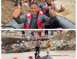 Perahu Karet Darurat Jadi Penyelamat, Polda Sumut Evakuasi Warga Sakit & Urgent Terdampak Bencana di Garoga