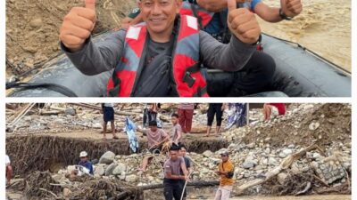 Perahu Karet Darurat Jadi Penyelamat, Polda Sumut Evakuasi Warga Sakit & Urgent Terdampak Bencana di Garoga