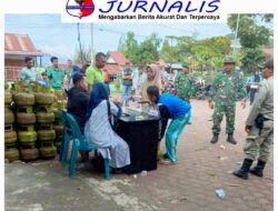 Warga Desa Wih Pesam Datangi Kantor Camat, Distribusi LPG 3 Kg Dikawal Danramil