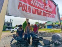 Pulihkan Aktivitas Warga Pascabencana, Kapolres Tapanuli Tengah Gelar Servis Motor Gratis