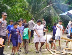 Polsatwa K-9 Polda Sumut Hadirkan Trauma Healing untuk Anak Korban Banjir di Batang Toru