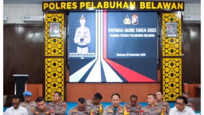 Sepanjang Tahun 2025, Tindak Pidana di Wilkum Polres Pelabuhan Belawan Turun
