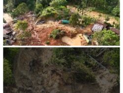 Situasi Terkini Longsor Parsikaman KM 38: Akses Terputus Total, Tim Bid TIK Polda Sumut Lakukan Pemantauan Udara