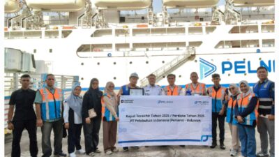 PELINDO Regional 1 Belawan dan SPMT Branch Belawan Lepas Kapal Terakhir 2025 dan Sambut Kapal Perdana Awal Tahun 2026