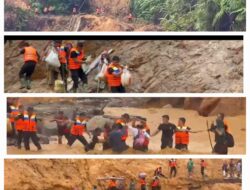 Polri Hadir Saat Darurat, Brimob Polda Sumut Evakuasi 45 Warga Terisolir Banjir di Tapteng