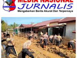 Polri Hadir Bersama Warga, Personel Polda Sumut Bersihkan Selokan dan Lingkungan di Tapanuli Tengah