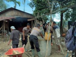 Pemulihan Berkelanjutan Pasca Bencana, Brimob Batalyon C Bantu Warga Batang Toru Bangkit