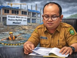 Proyek RKB SDN 385 Madina Rp950 Juta Molor, Diperpanjang hingga Februari 2026 dan Terancam Sanksi Tegas