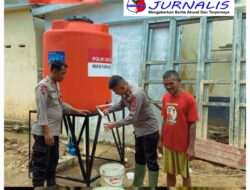Jawab Krisis Air Pascabencana, Brimob Bangun Sumur Bor dan Salurkan Air Bersih di Tapanuli Tengah