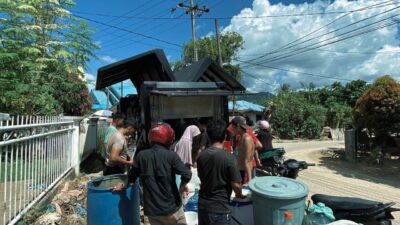 Brimob Sumut Hadirkan Kehidupan di Tengah Krisis Air di Sibuluan Nauli