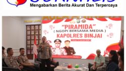 Menjalin Komunikasi, Kordinasi, Kolaborasi ,Piramida Bersama Kapolres Binjai Dan awak Media.