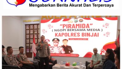 Menjalin Komunikasi, Kordinasi, Kolaborasi ,Piramida Bersama Kapolres Binjai Dan awak Media.