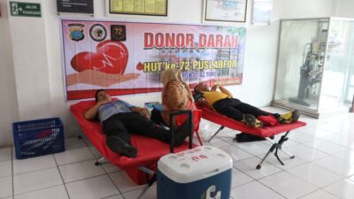 Bidlabfor Polda Sumut Peringati HUT ke-72 Labfor Polri dengan Bakti Sosial dan Donor Darah