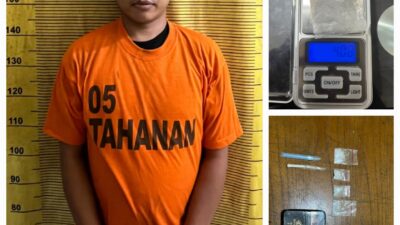 Kelabui Petugas Dengan Bungkus Rokok, Seorang Pria Digelandang Ke Polres Binjai