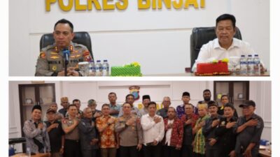 Kapolres Binjai Giat Silaturahmi Bersama 18 Tokoh Etnis Forum Pembauran Kebangsaan (FPK)