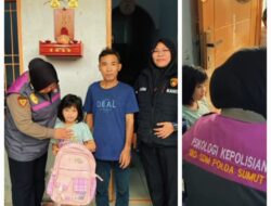 Polda Sumut Berikan Dukungan Psikososial kepada Anak Korban Peristiwa Pencurian di Medan Marelan