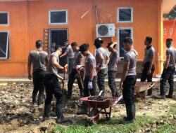 Taruna Akpol Bersihkan Dispora Aceh Tamiang, Siapkan Posko Satlat Kijang Jelang Pembukaan Latsitardanus 2026