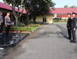 Polres Binjai Upacarakan Terhadap Pemberian Tanda Kehormatan Satya Lencana Polri