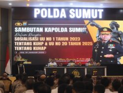 Kapolda Sumut Tekankan Transformasi Paradigma Penegakan Hukum melalui Sosialisasi KUHP dan KUHAP Baru