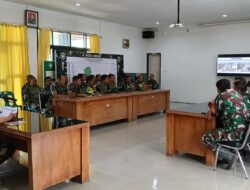 Dandim 0106/Aceh Tengah Pimpin Rapat Evaluasi Jembatan Yang Rusak Akibat terdampak Bencana