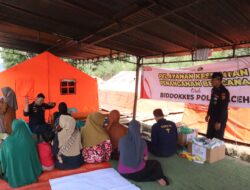 Peduli Pascabencana, Polres Aceh Tengah Turunkan Tim Medis ke Kampung Kala Segi