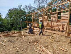 Pembangunan Huntra 13 Unit Desa Panta Kuli Kecamatan Mesidah Capai 60 %