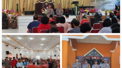 Polres Sibolga Gelar Minggu Kasih di GKII Sibolga, Sampaikan Pesan Kamtibmas kepada Jemaat