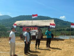 Sinergi Brimob, TNI, dan Pemda Percepat Pembangunan Huntara di Aek Latong