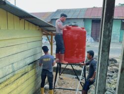 Brimob Polda Sumut Tuntaskan Sumur Bor dan Distribusi Air Bersih bagi Warga Hutabalang Pascabencana