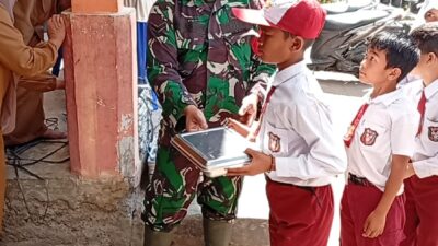 Babinsa Koramil 03/Pegasing Dampingi Program Makan Bergizi Gratis di SDN 01 Bies