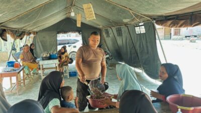 Brimob Sumut Hadir di Tengah Warga, Dapur Lapangan Beroperasi dan Rumah Mulai Pulih