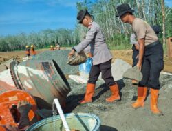 Brimob Sumut Turun Langsung Bangun Hunian Tetap, Warga Desa Napa Mulai Bangkit