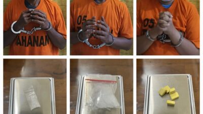 Jadi Bandar Narkoba Di Kampung Sendiri, Akhirnya Tiga Pria Di Tangkap Polres Binjai