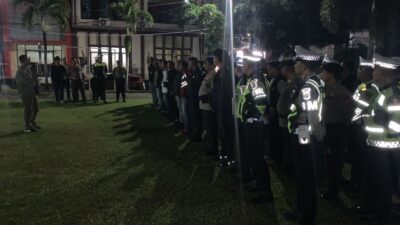 Polres Bitung Tingkatkan Patroli Malam Akhir Pekan Lewat Apel Gabungan KRYD