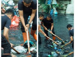 Brimob Sumut Turun ke Sungai, Aksi Nyata Menjaga Kehidupan dan Masa Depan Kota Medan