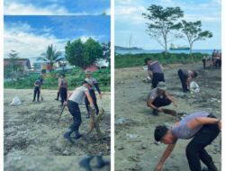 Menjaga Laut, Merawat Harapan: Brimob Sumut Bersihkan Pantai Sirao