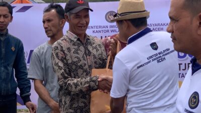 Wujudkan Kepedulian, Ditjenpas Aceh Salurkan Bantuan Kemanusiaan Tahap ke-13 bagi Korban Bencana di Bener Meriah