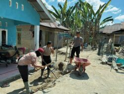Langkah Nyata Brimob Polda Sumut Dampingi Warga Tapsel Bangkit Pascabencana